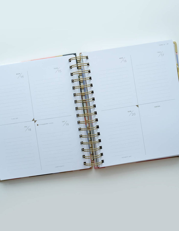 Idlewild Co. - 2027 Spiral Bound Planner | Patchwork Motif