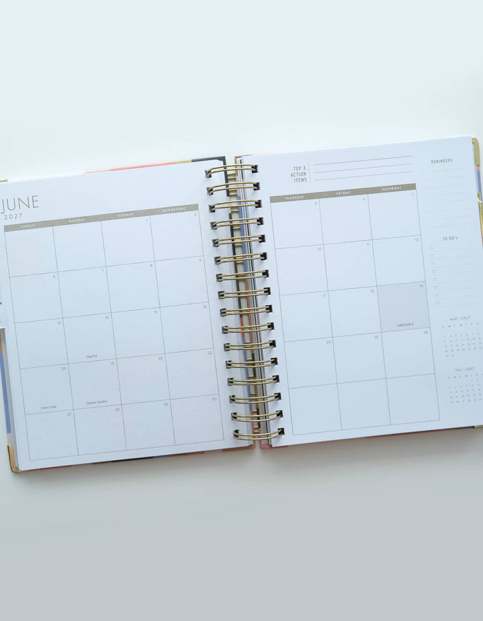 Idlewild Co. - 2027 Spiral Bound Planner | Patchwork Motif