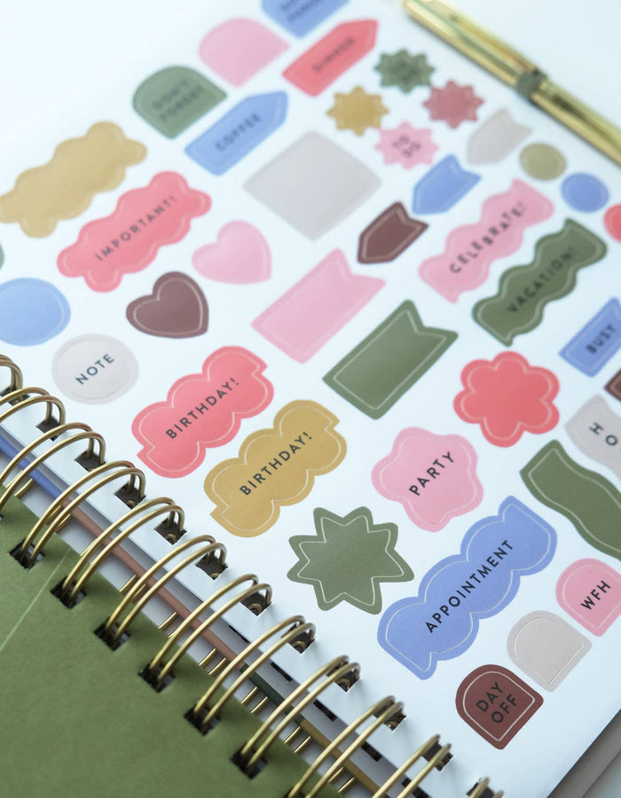 Idlewild Co. - 2027 Spiral Bound Planner | Patchwork Motif
