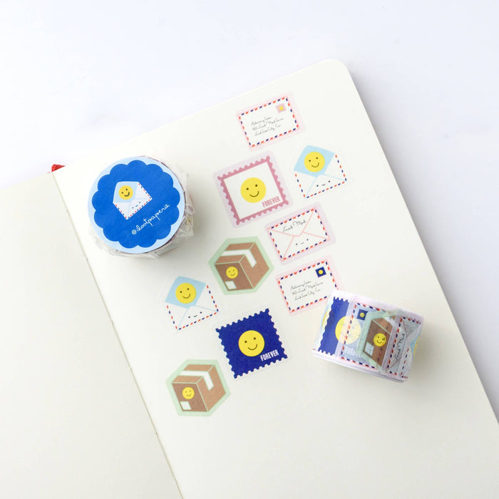 ILOOTPAPERIE - Happy Face Snail Mail Parade Overlap Washi Tape