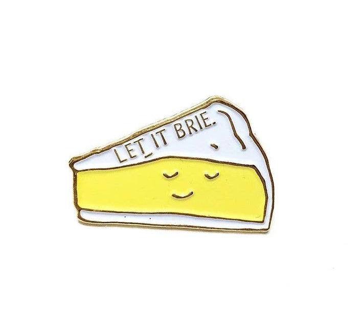 ILOOTPAPERIE - Let It Brie Cheese Enamel / Lapel Pin