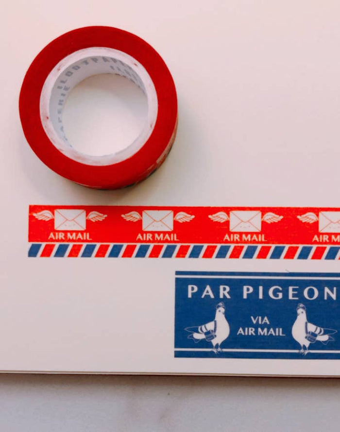 ILOOTPAPERIE - Par Pigeon Blue Airmail Washi Tape
