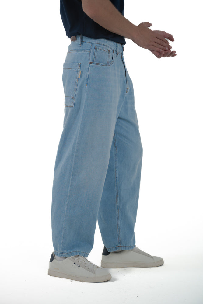 Jeans baggy Nease Music Chiaro