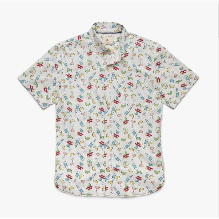 Joey Short Sleeve Cocktail Printed 1 Pocket Shirt