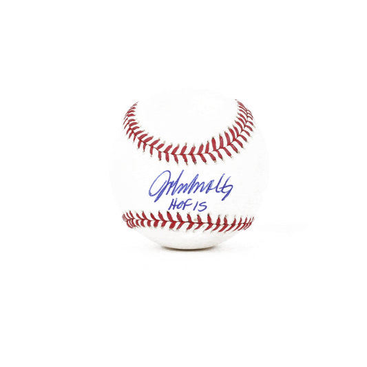 John Smoltz Signed Baseball HOF 15 Inscribed