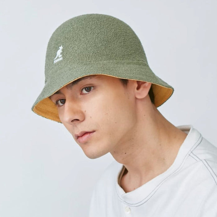 Kangol - Flip It Rev Casual - Oil Green/Warm Apric-Accessoires-K3555