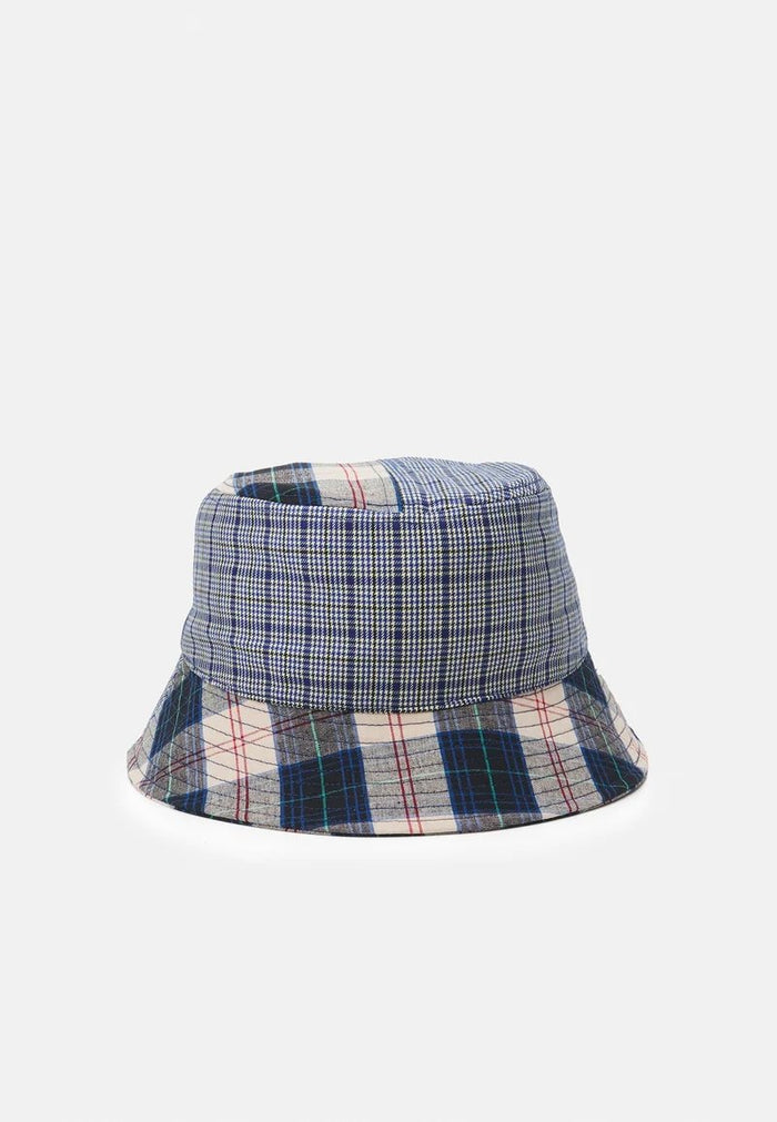 Kangol - Plaid Mashup Bucket - Mykonos Blue-Accessoires-K5297