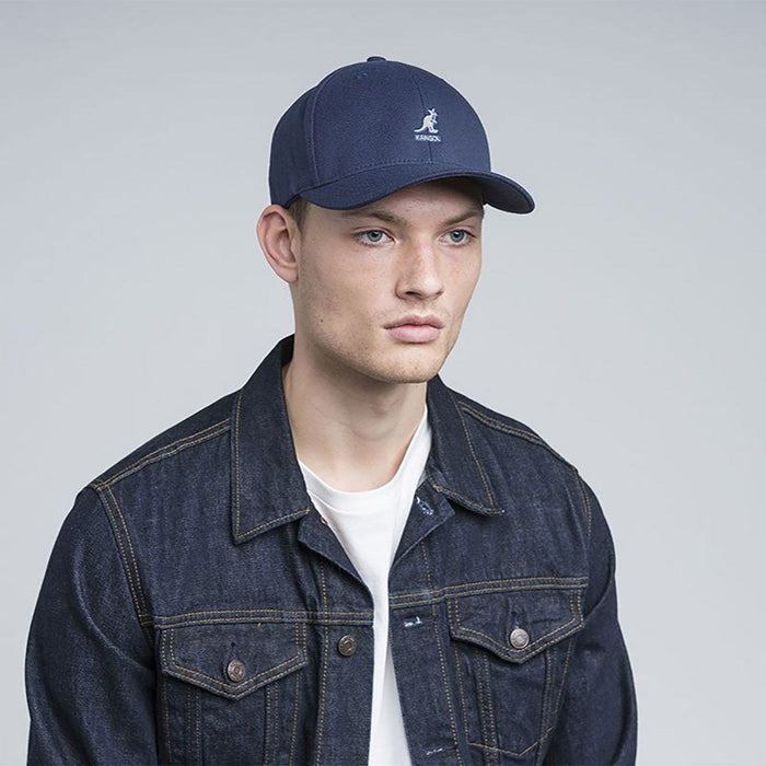 Kangol - Wool Flexfit Baseball - Navy-Accessoires-8650BC