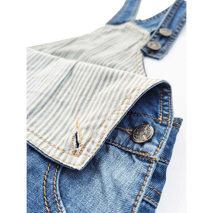 Kids Denim Overalls Ripped Jeans Jumpers