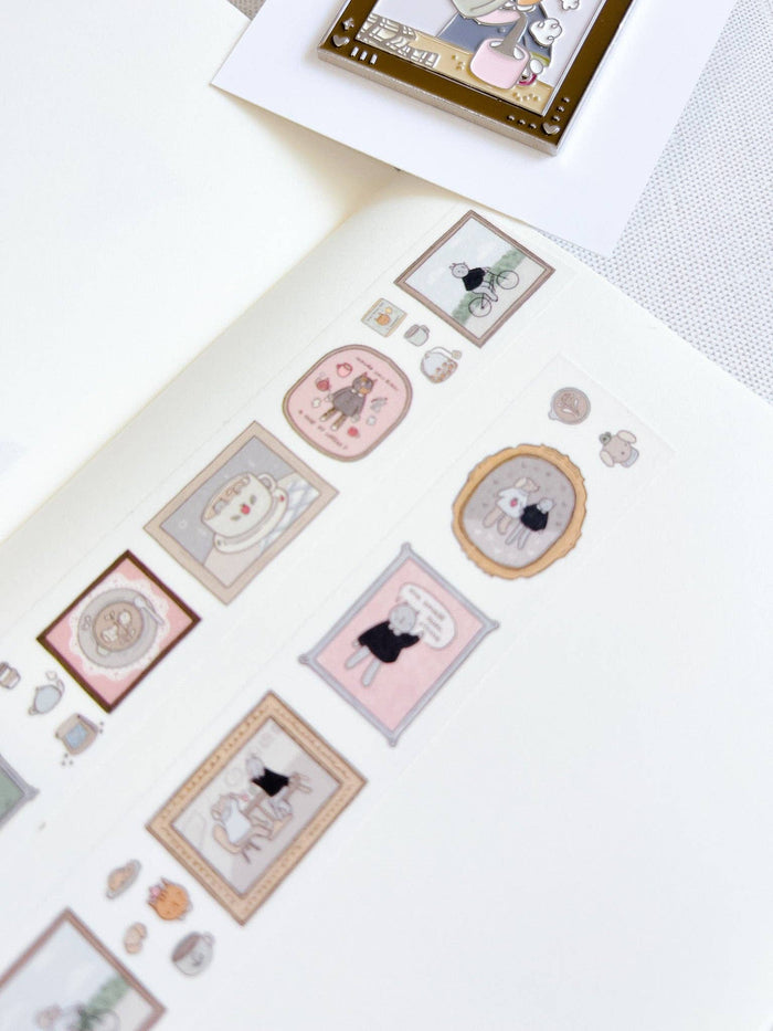Kuboandlucy Stationery Co - Kuboandlucy x Dana Ate Oatmeal Saturday at the Cafe 20mm Washi Tape