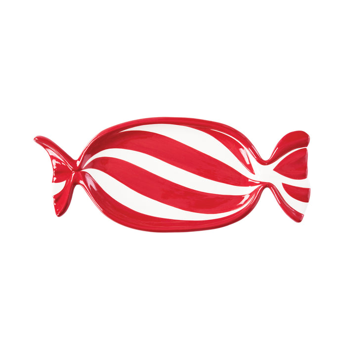 A Large Peppermint Candy Plate.