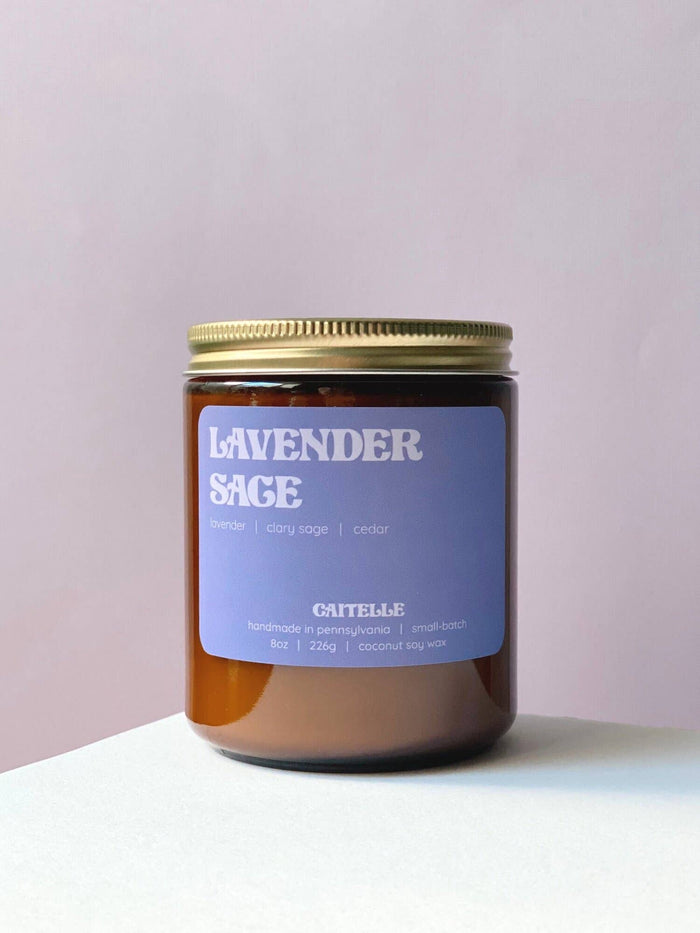 Lavender Sage Coconut Soy Wax Candle
