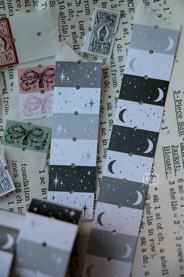 LCN Label Sticker roll - The moon / The stars