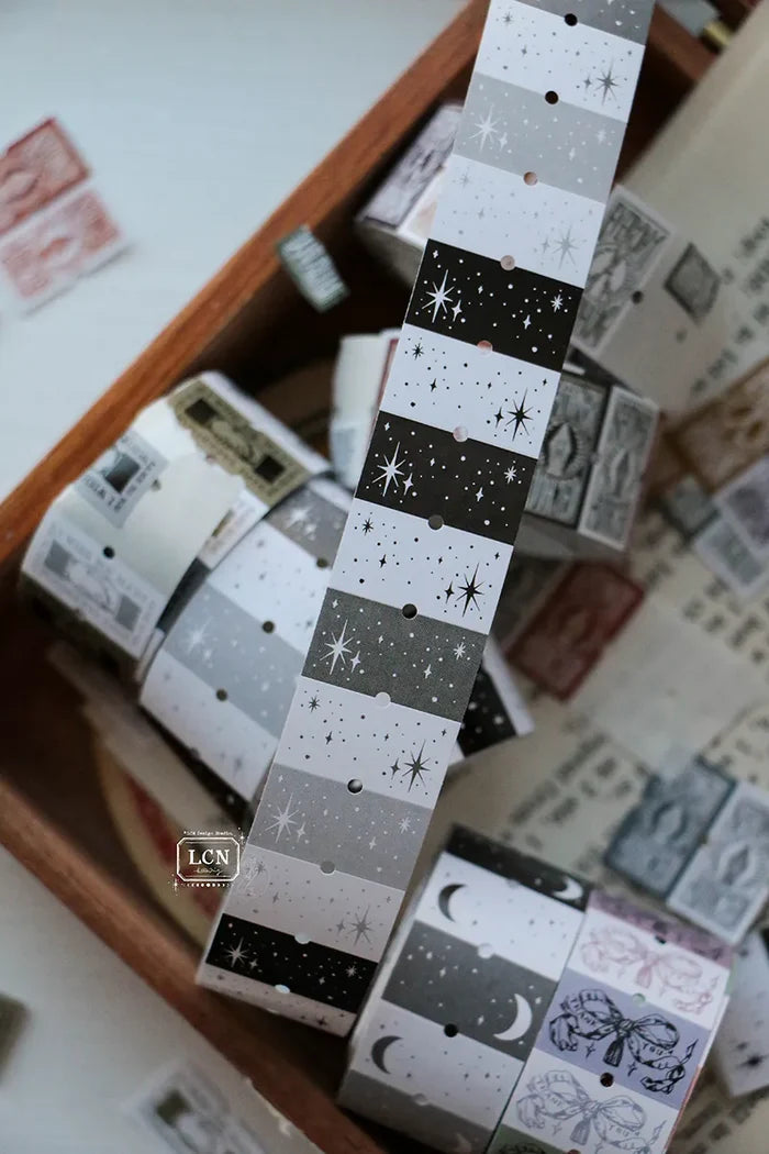 LCN Label Sticker roll - The moon / The stars