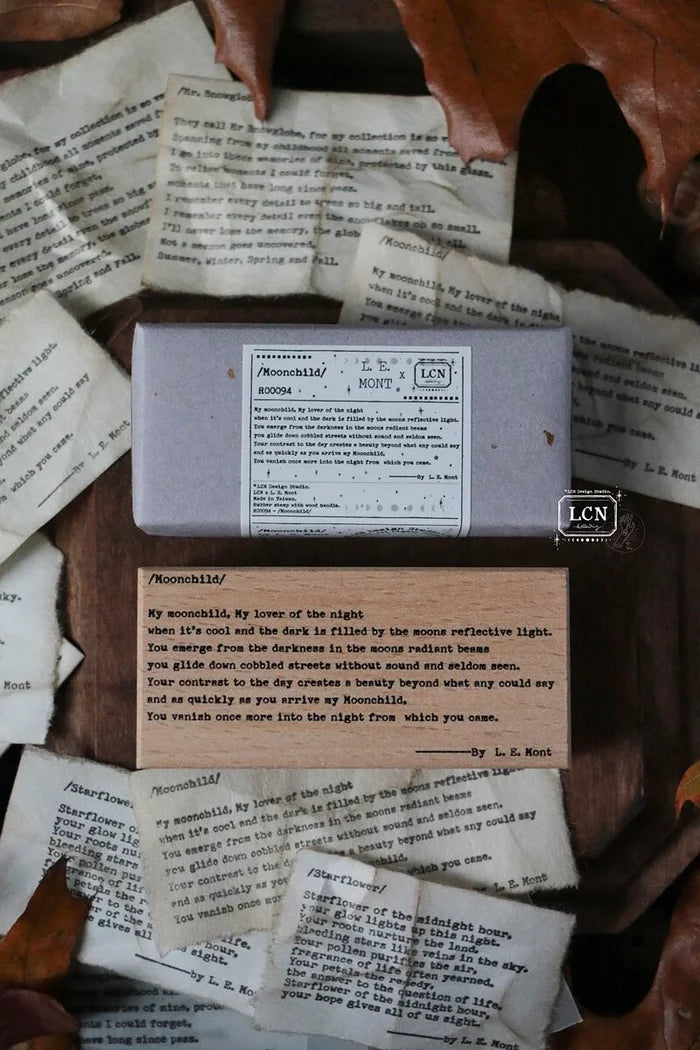 LCN Poetry Rubber Stamps