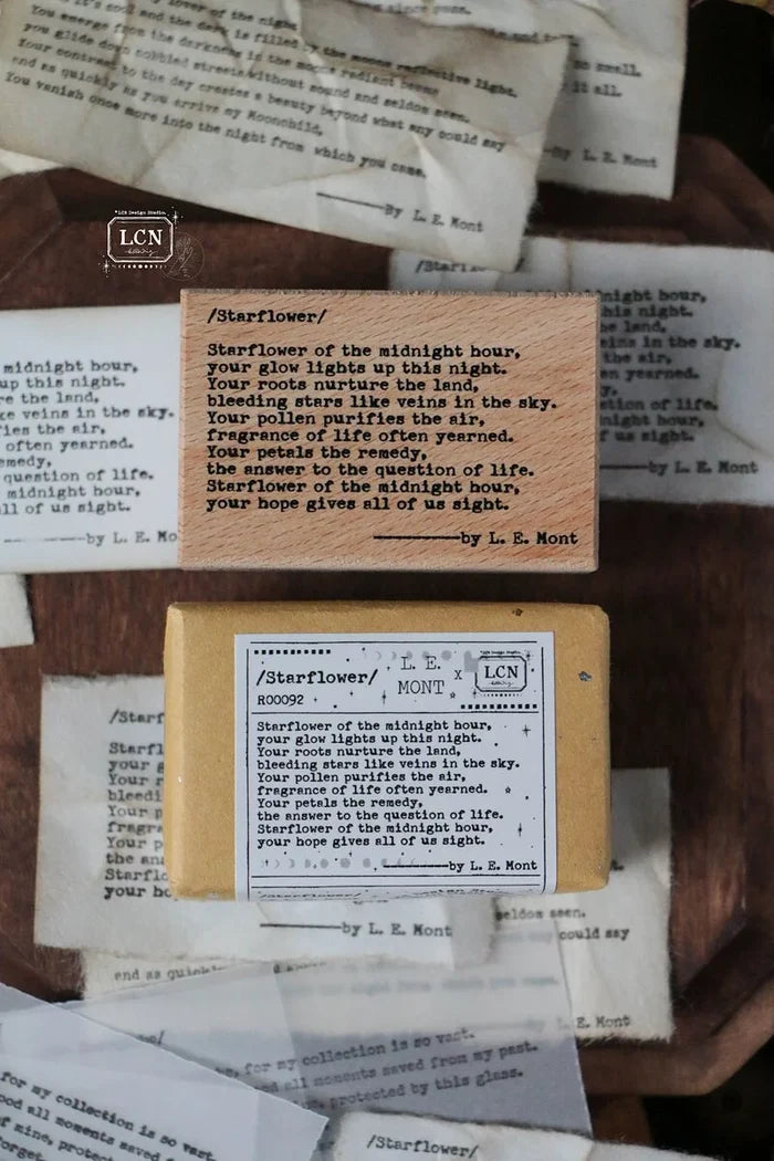 LCN Poetry Rubber Stamps