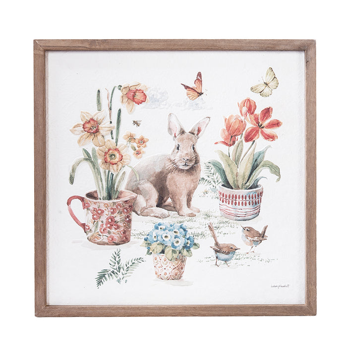 A Little Garden Bunny Wall Art.