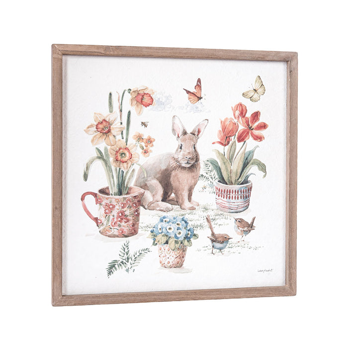 A Little Garden Bunny Wall Art.