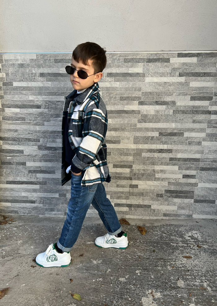 Little Kid Elastic Band Ripped Fresh Denim Jeans Pants