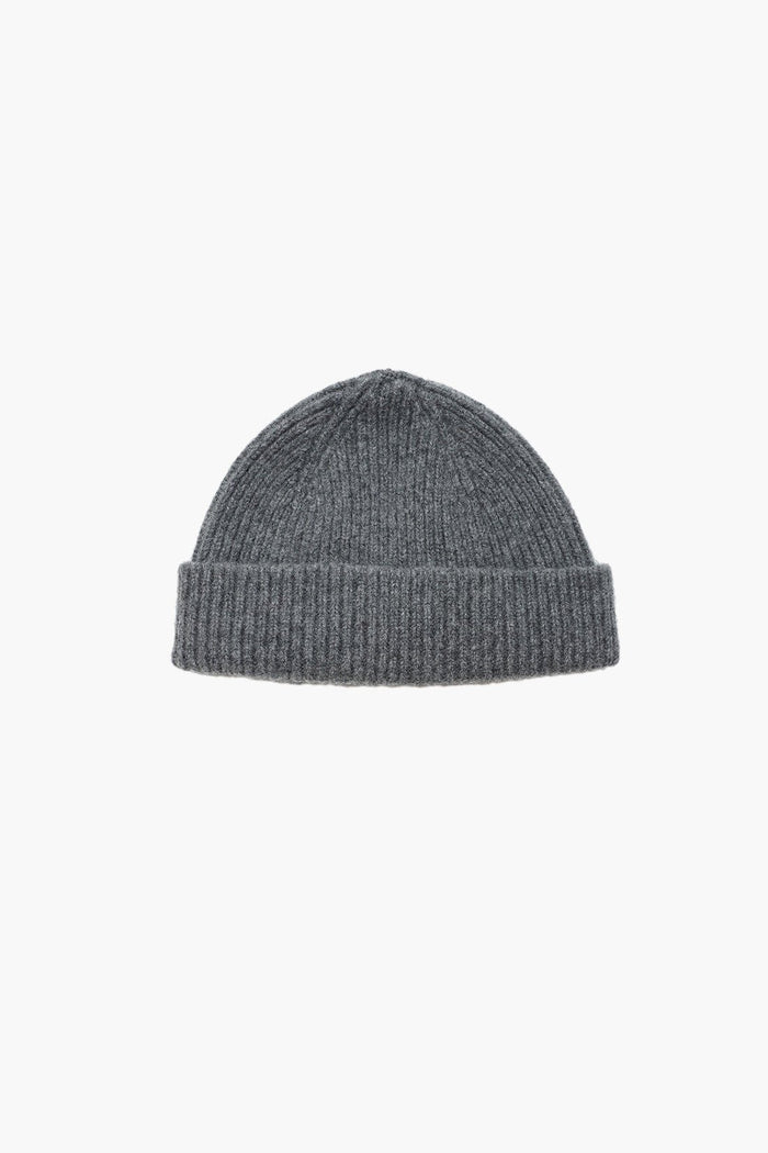 Mackie - Sandray Hat Med Grey UNISEXE - Bonnet court docker Laine Angora Gris-Accessoires-YB262