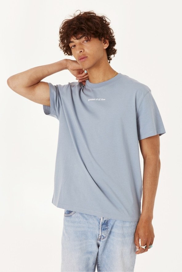 Maison Labiche - T-shirt Popincourt Greatest Of All Time - Slate Blue-T-shirts-MMPOPINGREATEST