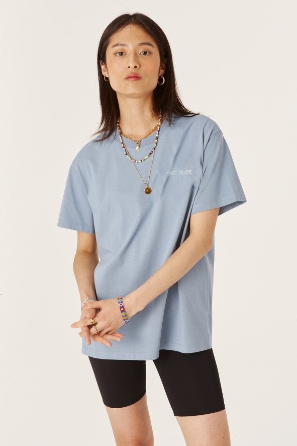 Maison Labiche - T-shirt Popincourt Greatest Of All Time - Slate Blue-T-shirts-MMPOPINGREATEST