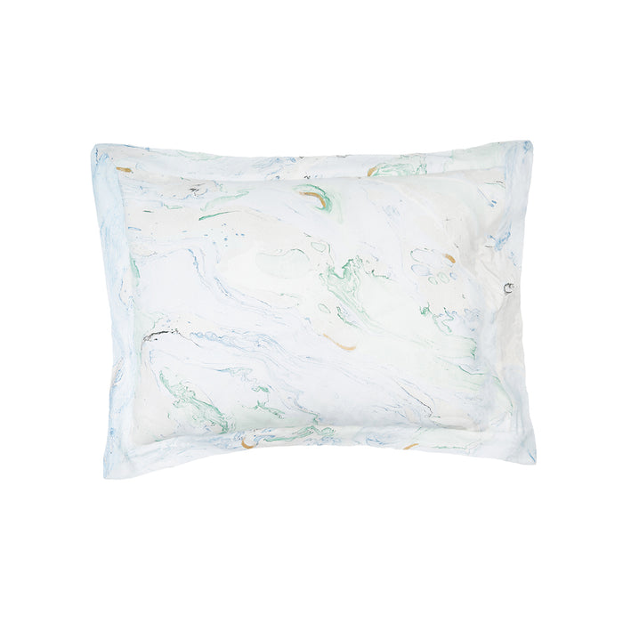 A Marble Sea Glass Standard Sham.