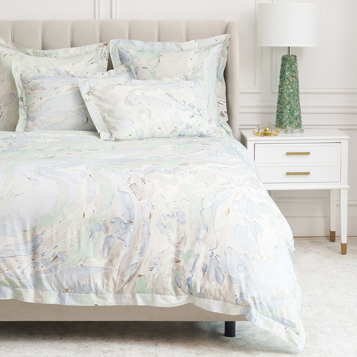 A Marble Sea Glass Standard Sham.