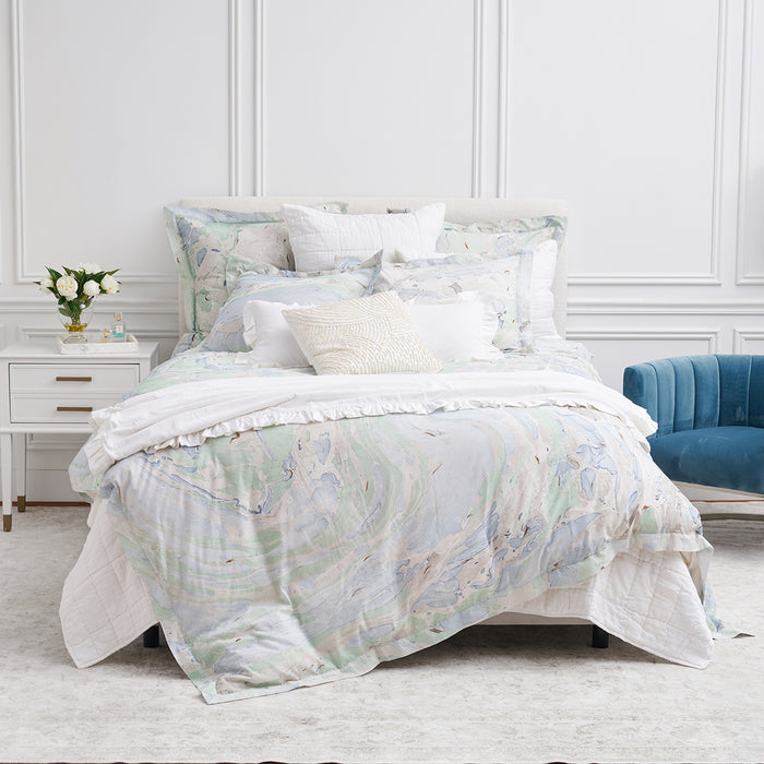 A Marble Sea Glass Standard Sham.