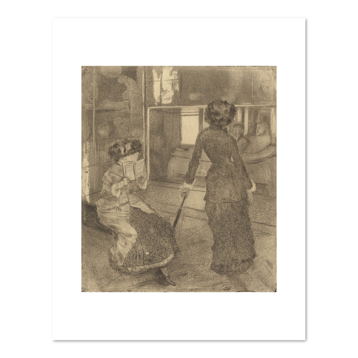 Edgar Degas, Mary Cassatt at the Louvre: The Etruscan Gallery, 1879/1880, Fine Art Prints in various sizes by Museums.Co
