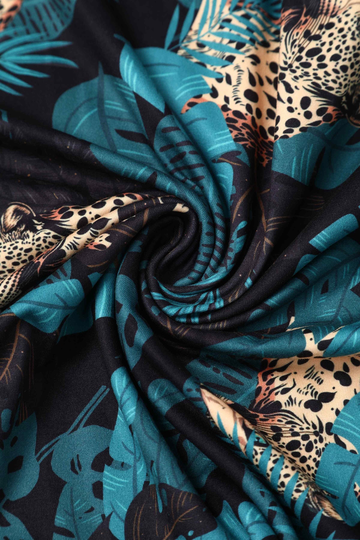 Isla Maxi Wrap Dress In Cheetah Jungle Print