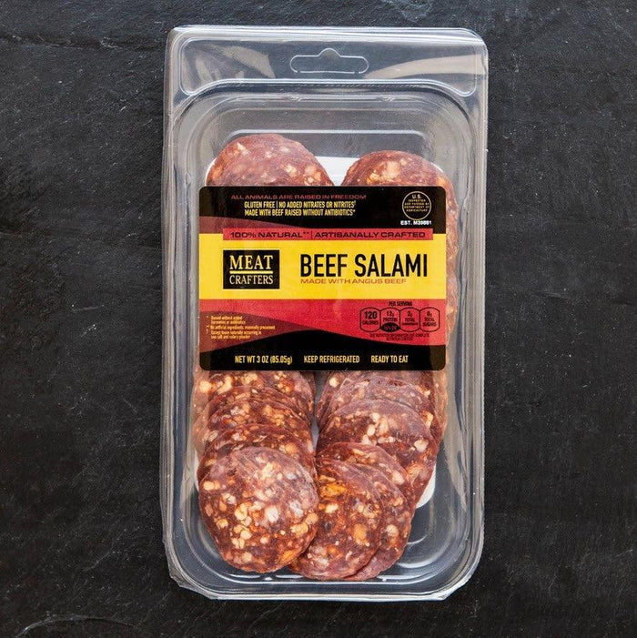Meat Crafters Classic Sliced Beef Salami 3oz