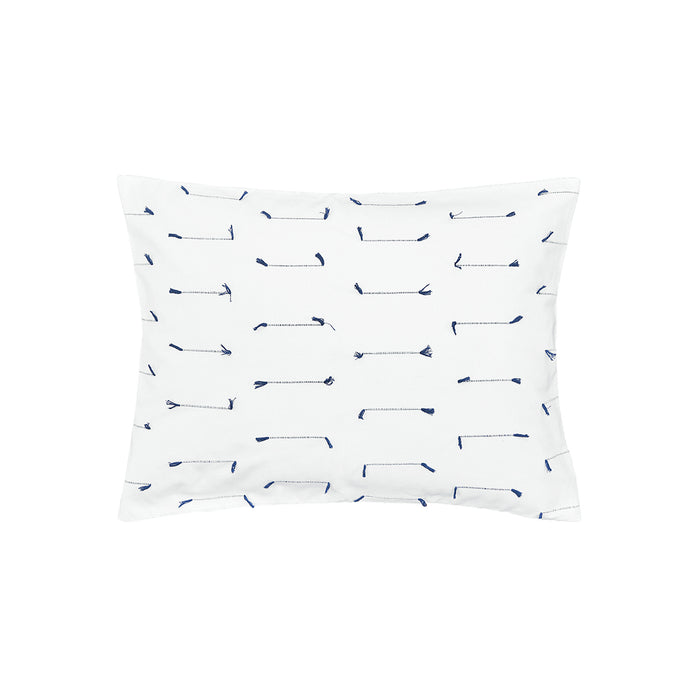 A mel indigo standard sham.