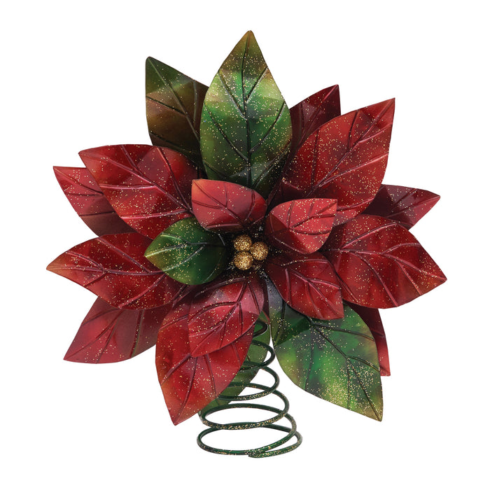 A Metal Poinsettia Tree Topper.