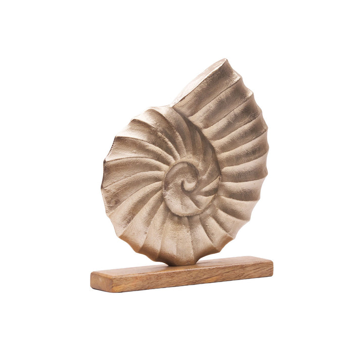 A Metal Scallop Shell Figure.