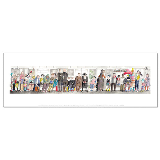 Missed Connections Art Card featuring artwork by Sophie Blackall, 2011, Commissioned by MTA Arts & Design. © Sophie Blackall. Fine Art Prints in various sizes by Museums.Co