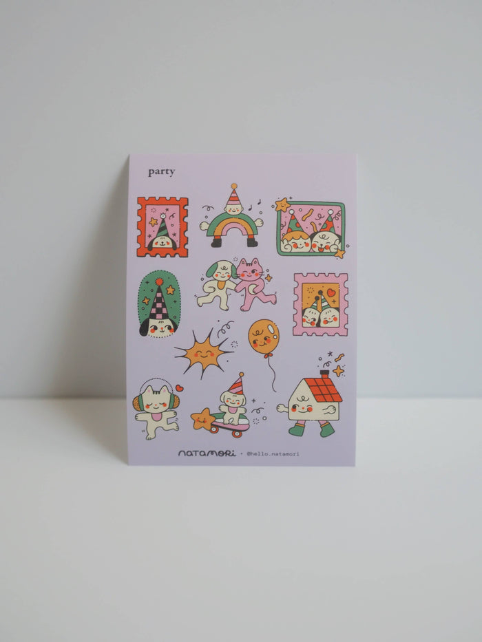 natamori - Party — Sticker Sheet