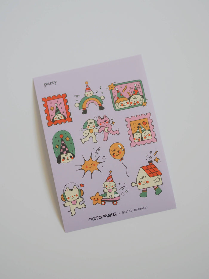 natamori - Party — Sticker Sheet