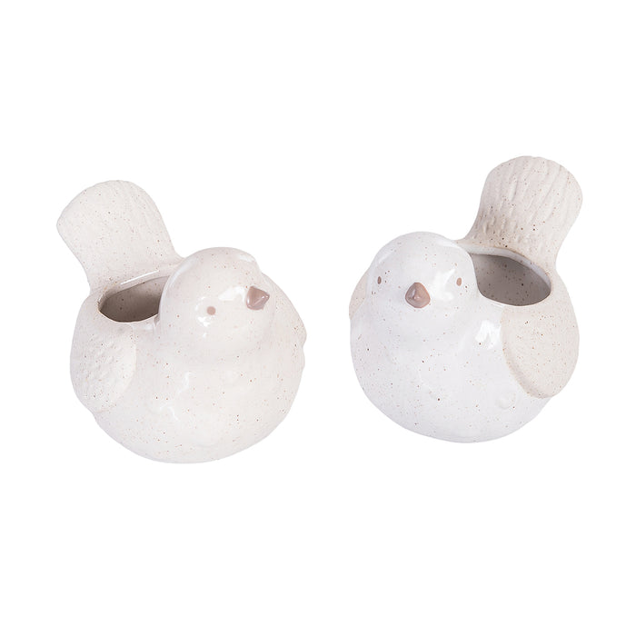 A Natural Bird Container, Set of 2.