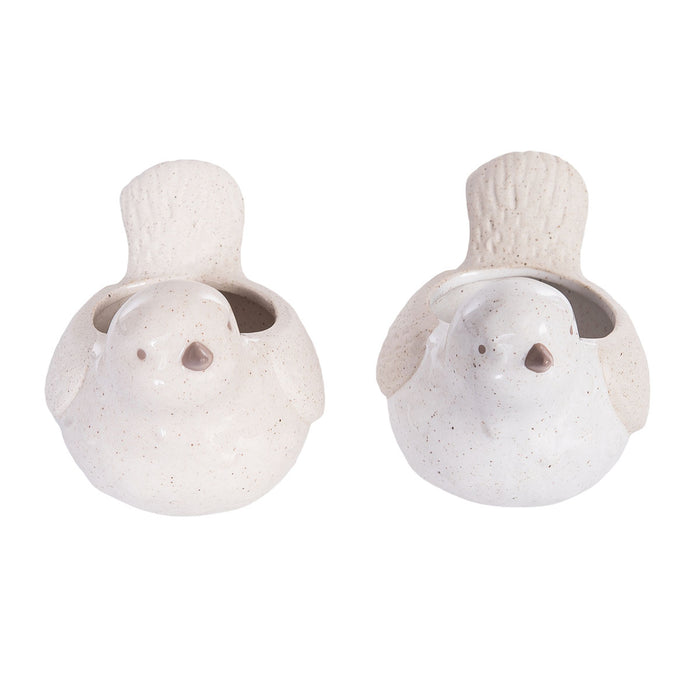 A Natural Bird Container, Set of 2.