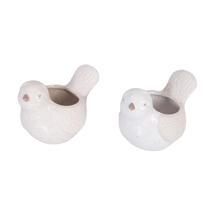 A Natural Bird Container, Set of 2.