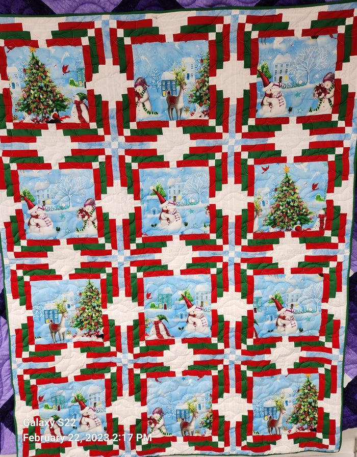 Nordic Star Christmas Throw #1