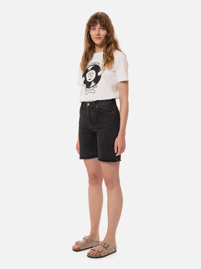 Nudie Jeans Co - T-shirt Sound Habits Joni - Off white-Tops-131830