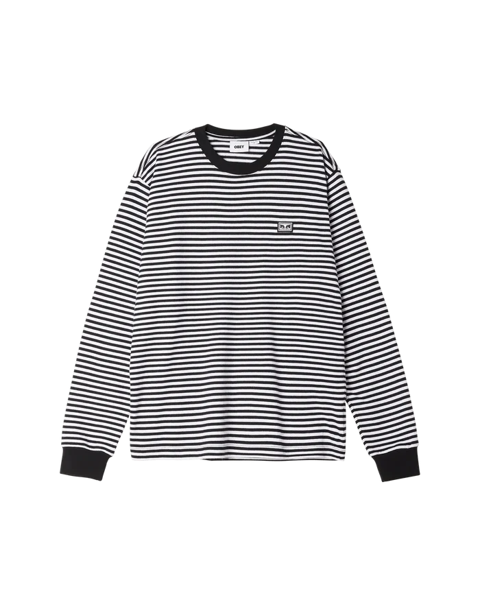 Obey - Est. Works Ls T-shirt - Black Multi - T-shirts - 131030119