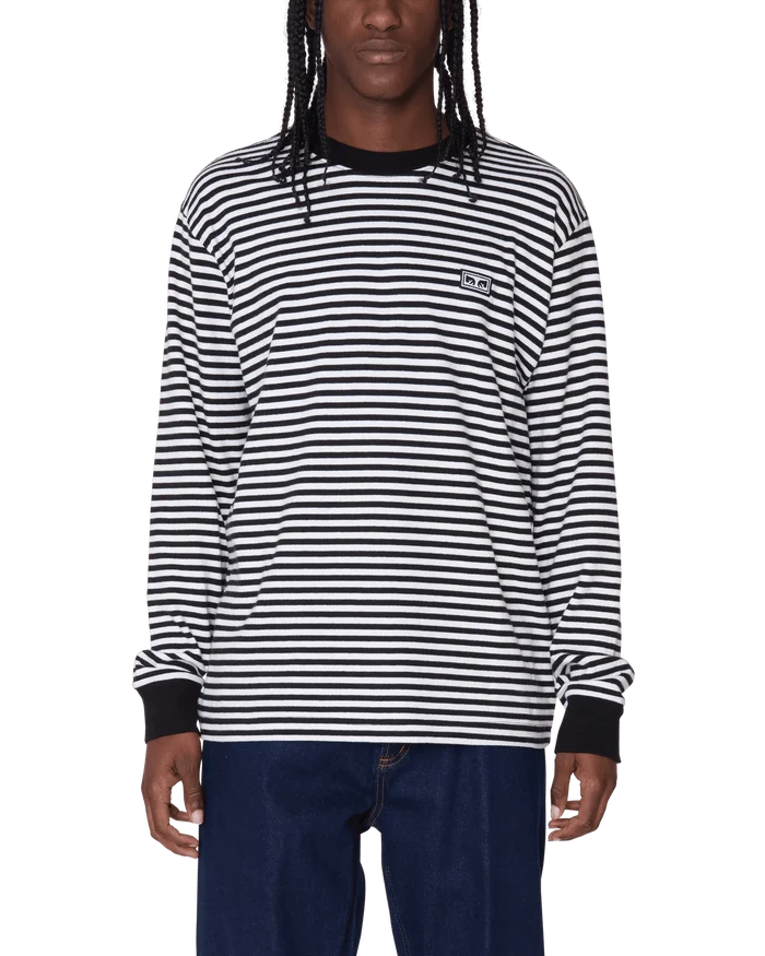 Obey - Est. Works Ls T-shirt - Black Multi - T-shirts - 131030119