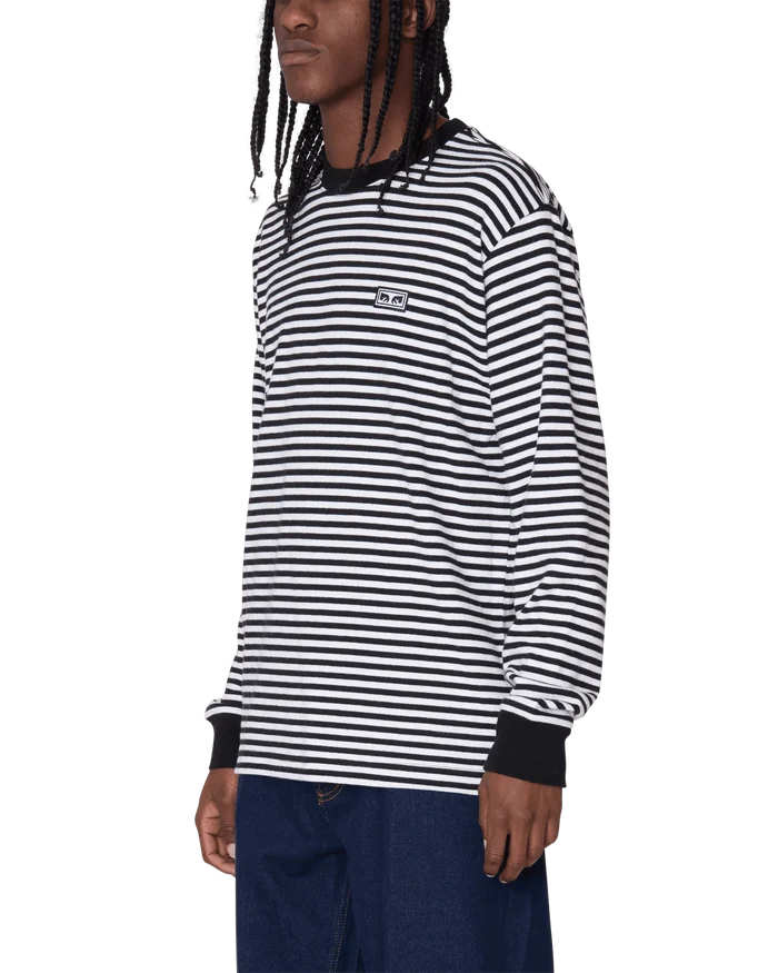 Obey - Est. Works Ls T-shirt - Black Multi - T-shirts - 131030119