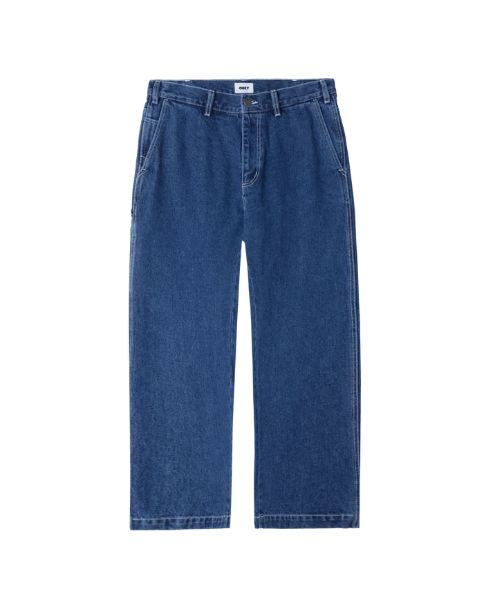 Obey - Hardwork Carpenter Denim - Stonewash Indigo - Pantalons et Shorts - 142010078