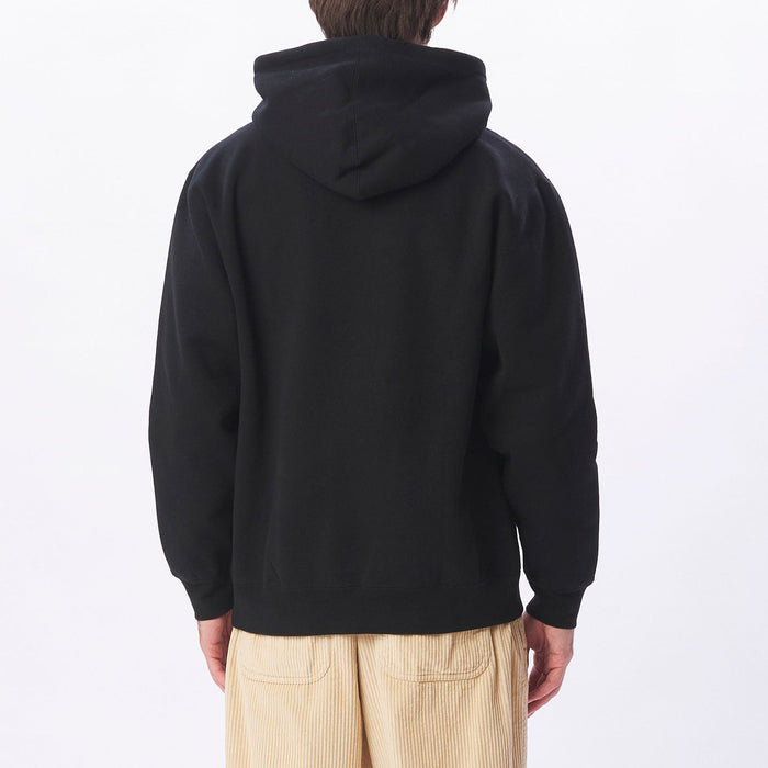 Obey - Icon Extra Heavy Hood - Black-Pulls et Sweats-112470148-BLK
