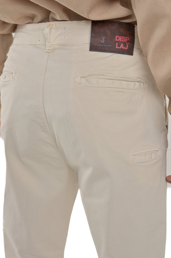 Pantaloni carrot New Private Panna SS26