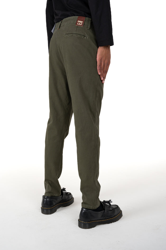 Pantaloni carrot New Private Saturno verde FW26